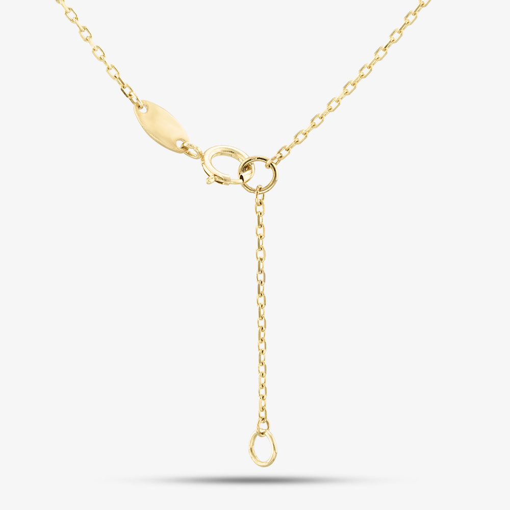 9ct Yellow Gold Malachite Heart Necklace 1.19.1650