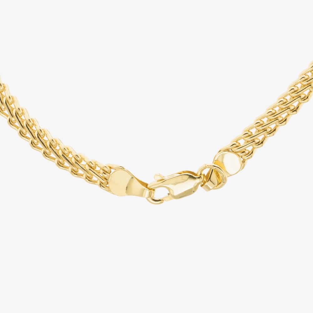 9ct Yellow Gold 18 inch Graduated Chain Necklace NBE027