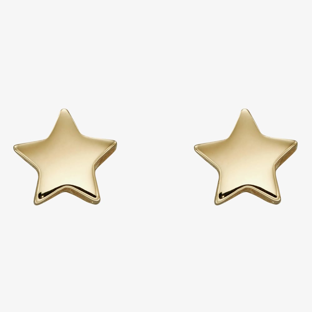 Gold Classic 9ct Yellow Gold Small Star Stud Earrings GE2366