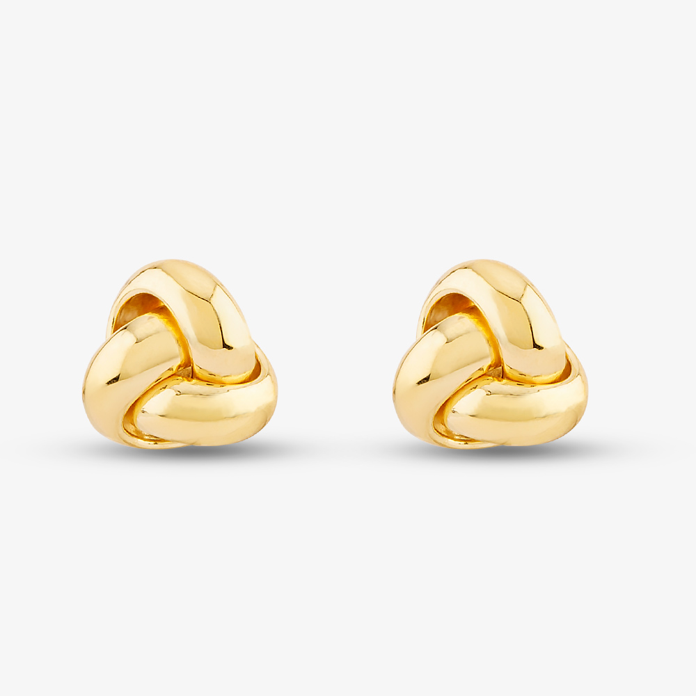 9ct Yellow Gold Small Knot Stud Earrings 1.55.6239