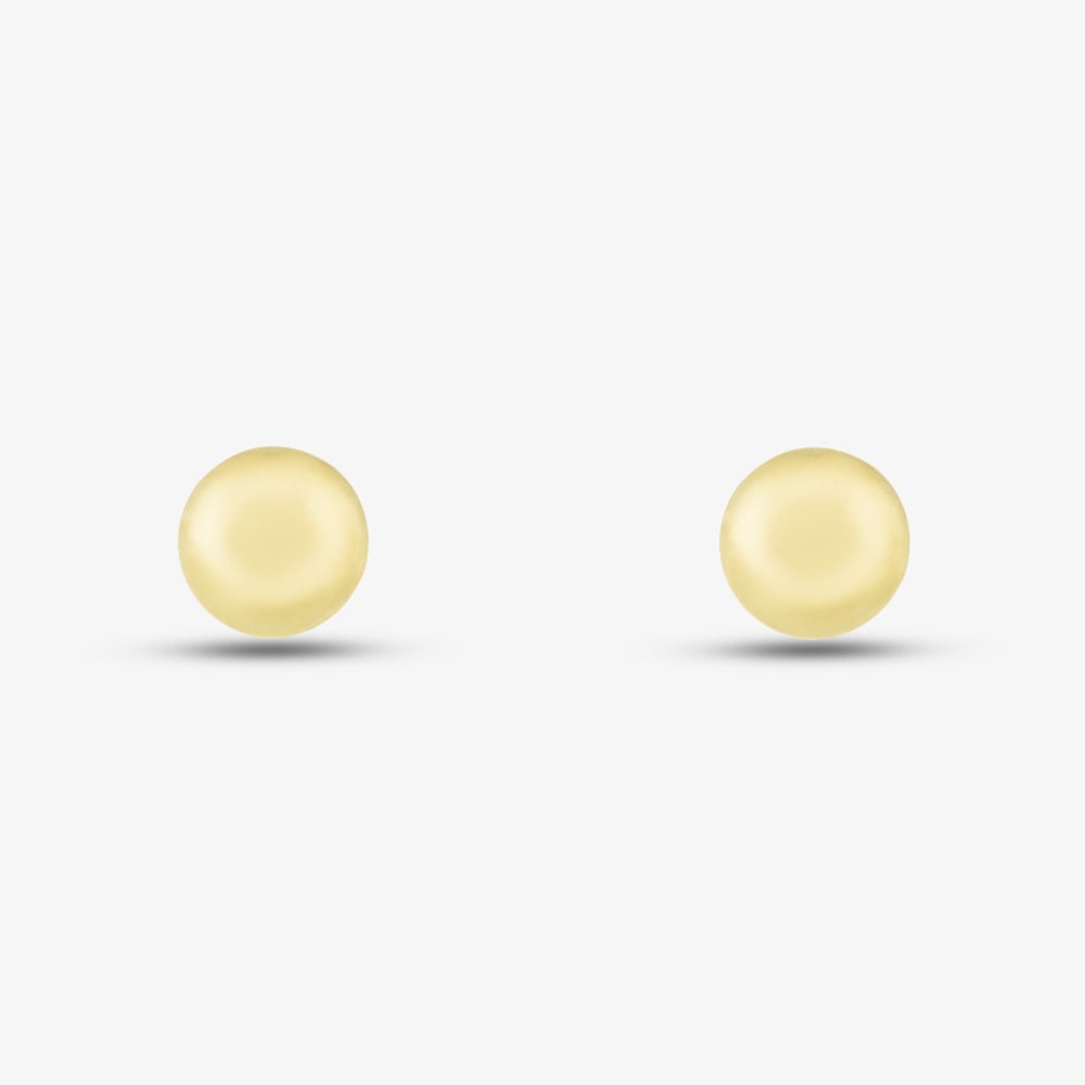 9ct Yellow Gold Polished 3mm Ball Stud Earrings 1.55.0573