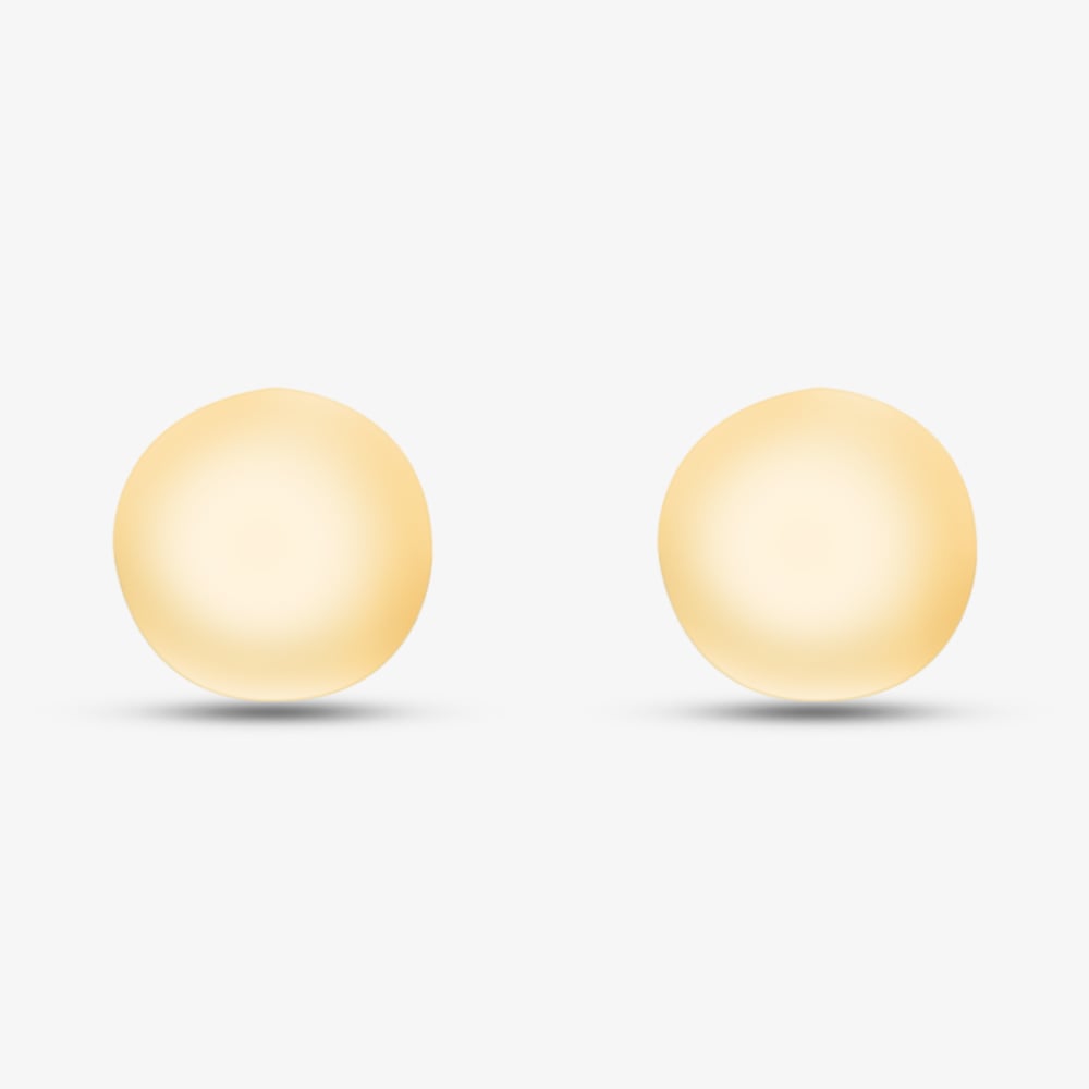9ct Yellow Gold Polished 6mm Ball Stud Earrings 1.55.0603