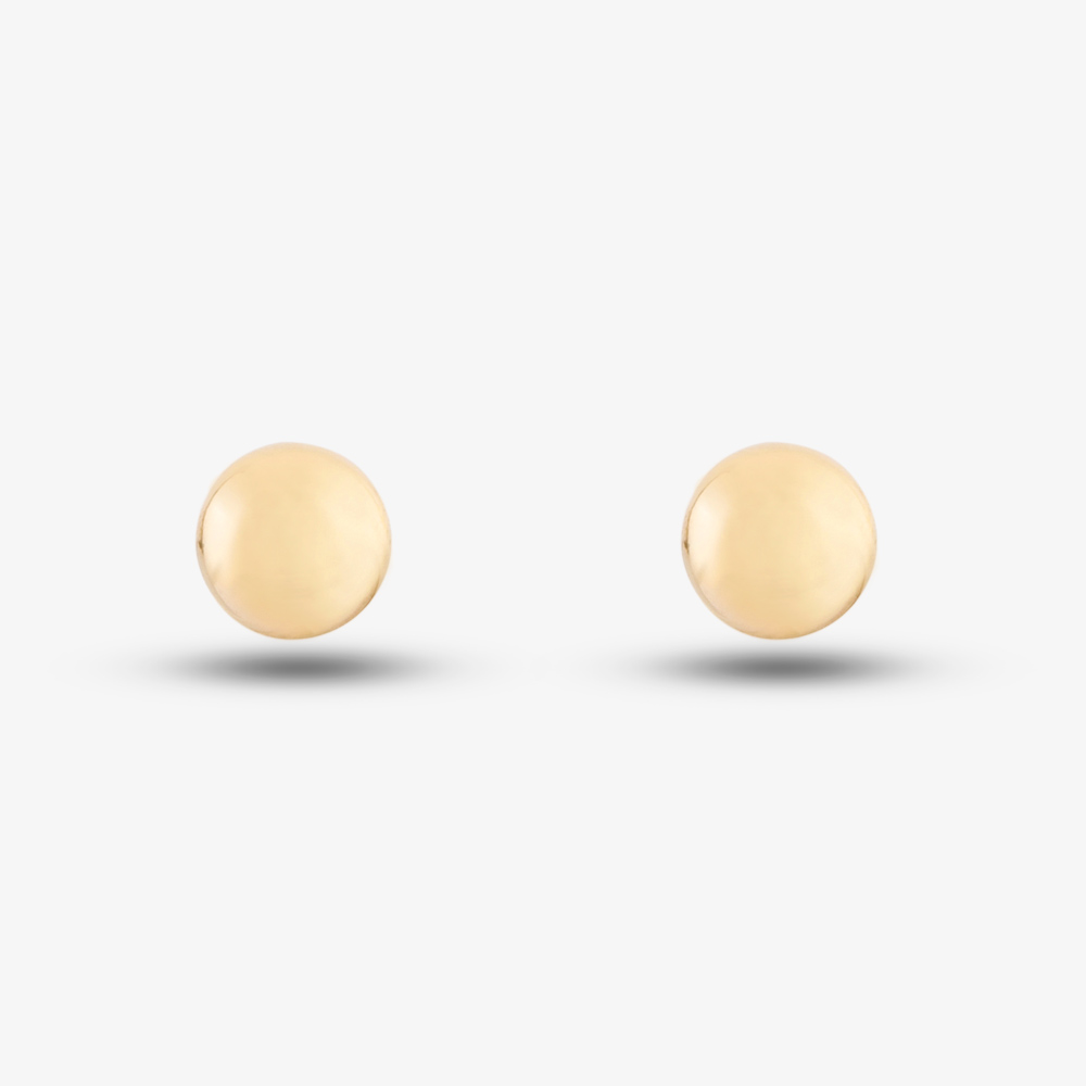 9ct Yellow Gold Ball Stud Earrings SE069
