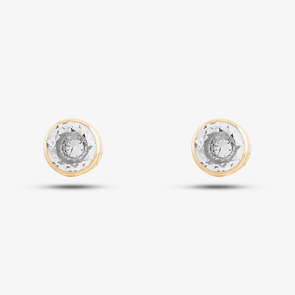 9ct Yellow Gold Cubic Zirconia Stud Earrings 1.57.9949