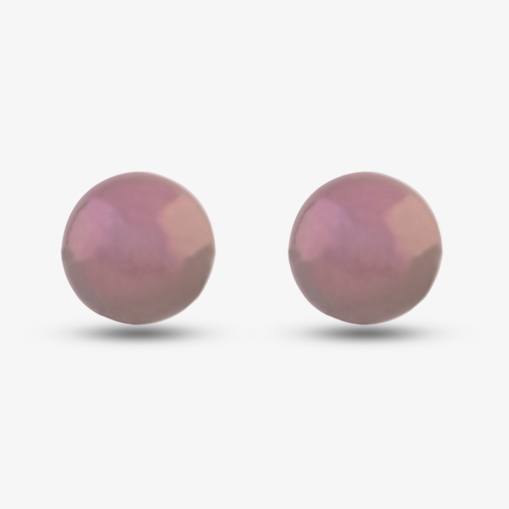 9ct Yellow Gold Black Akoya Pearl Stud Earrings EOZ107PL/B