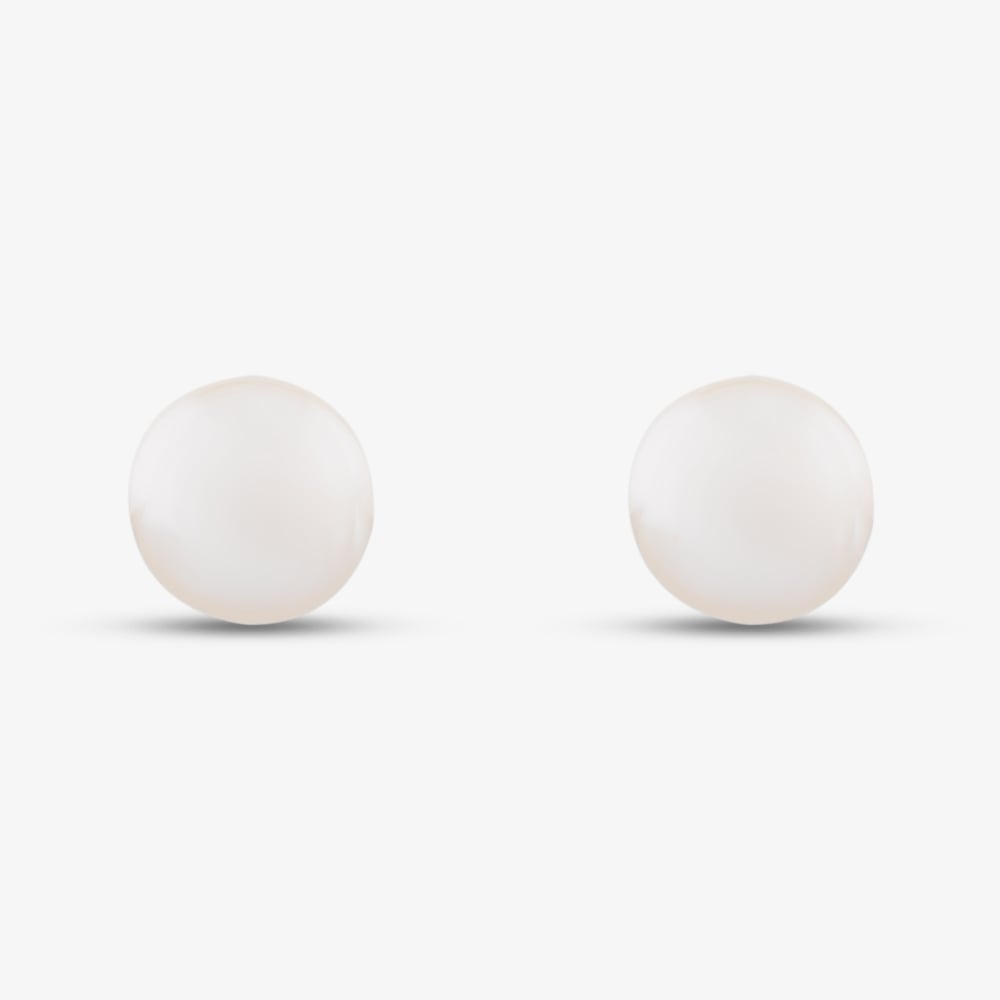 9ct 5.5 x 6mm Drilled Freshwater Pearl Stud Earrings EOZ106SD