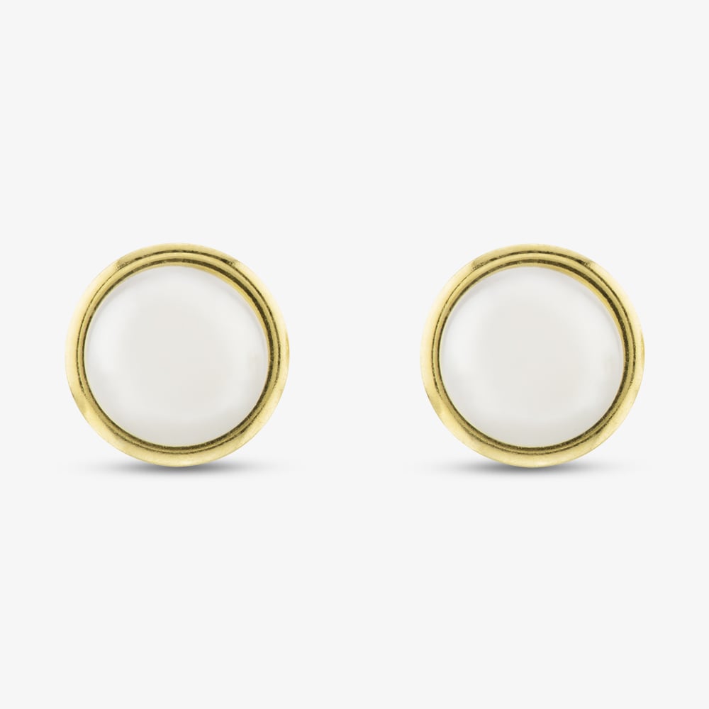 9ct Yellow Gold 7mm Pearl Stud Earrings 1.58.8349