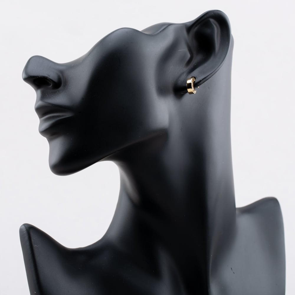 9ct Yellow Gold Filigree Half Hoop Stud Earrings 1.55.9289