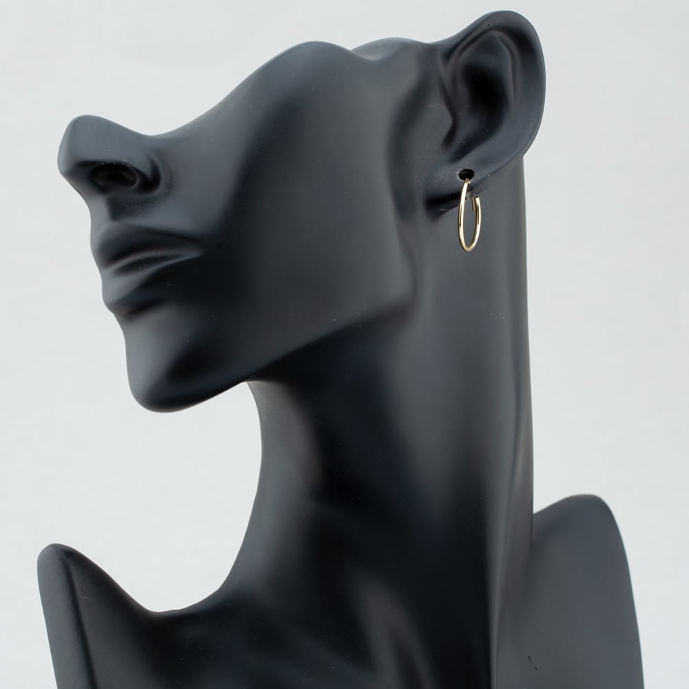 9ct Yellow Gold 18mm Sleeper Single Hoop Earring 1.53.9819 (1X SINGLE EARRING)