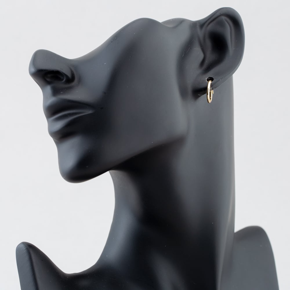 9ct Yellow Gold 13mm Sleeper Single Hoop Earring 1.53.9829 (1X SINGLE EARRING)