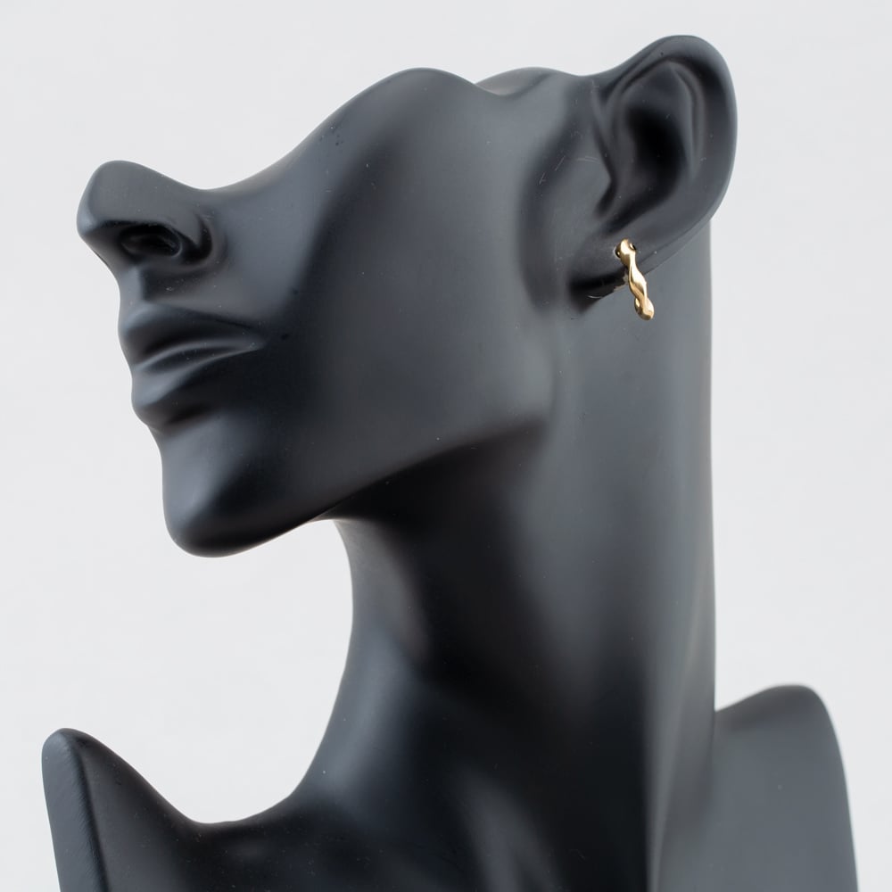 9ct Yellow Gold 17mm Twist Creole Earrings 1.52.7459