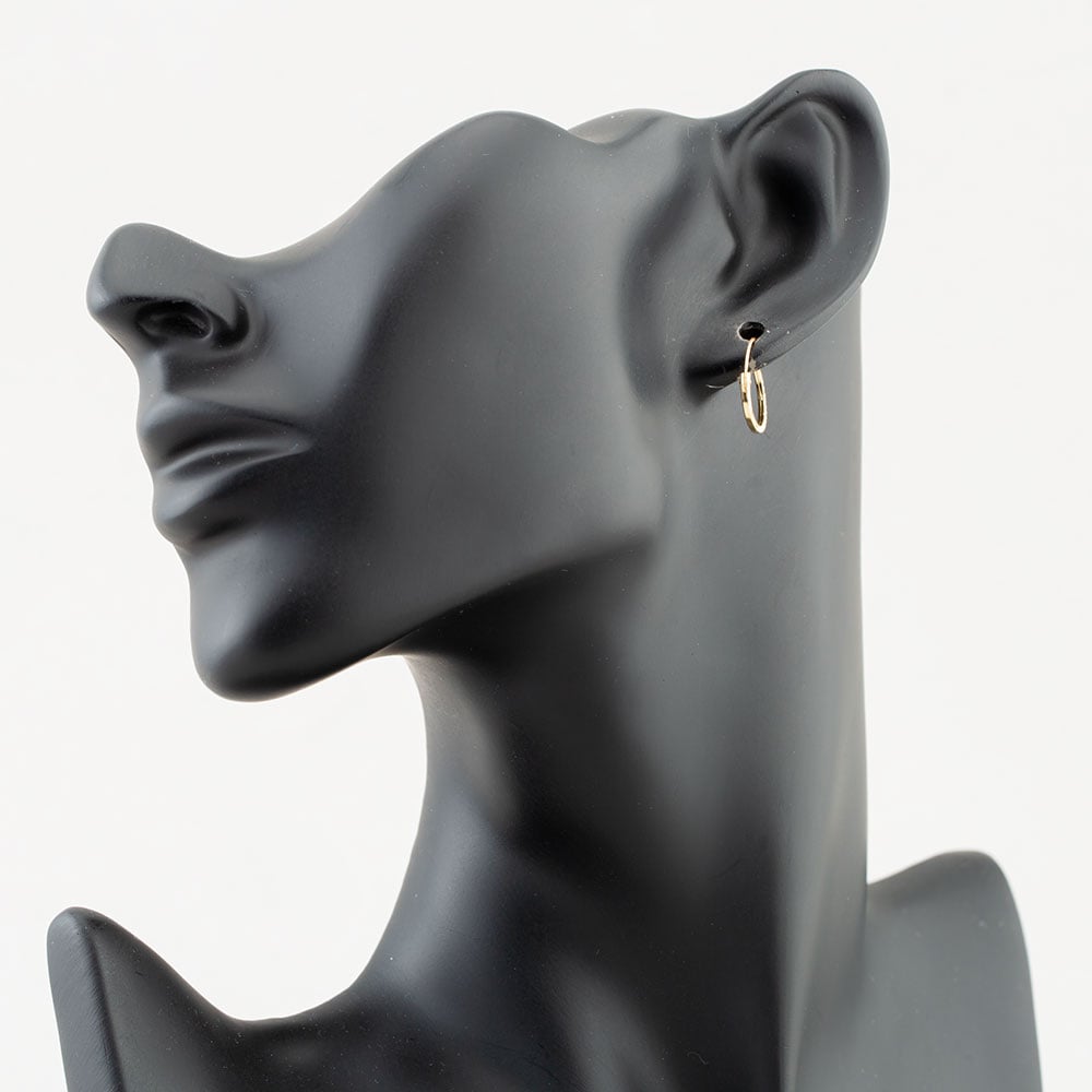 9ct Yellow Gold Sleeper Hoop Earrings 1.51.1879