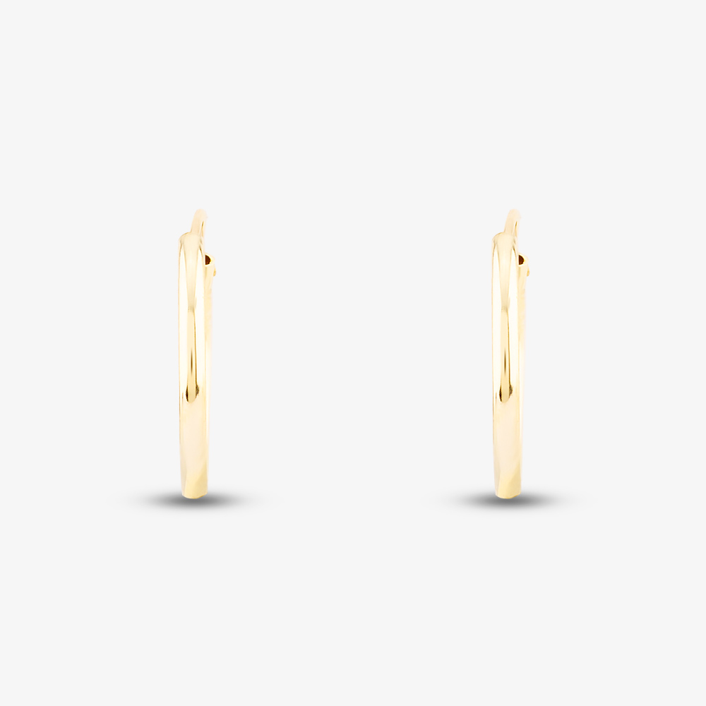 9ct Yellow Gold Sleeper Hoop Earrings 1.53.9799