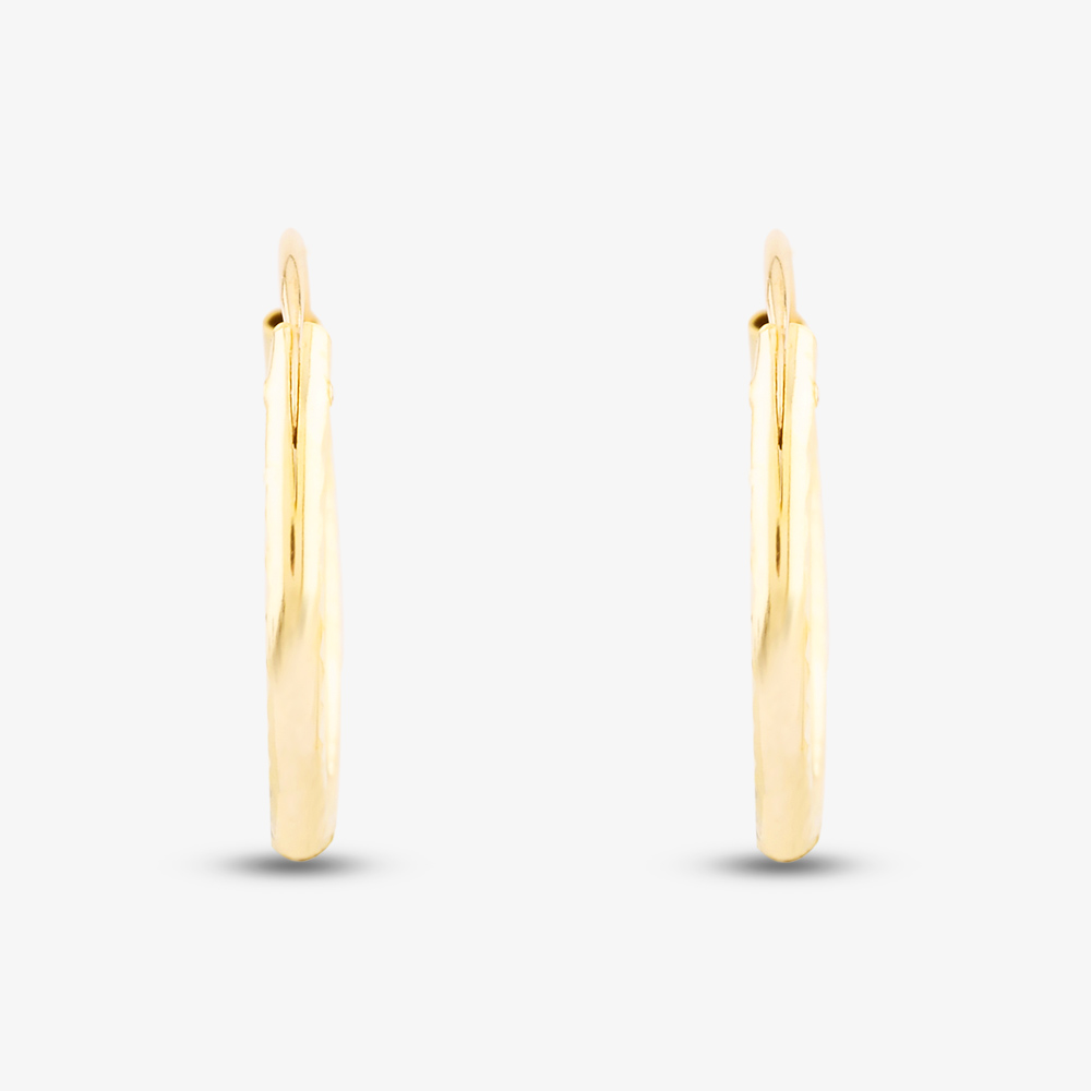 9ct Yellow Gold Sleeper Hoop Earrings 1.53.9859