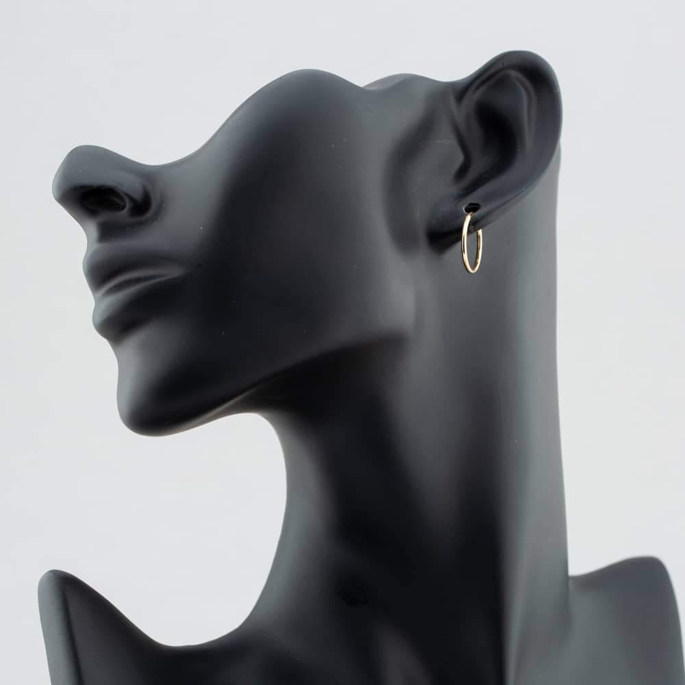 9ct Yellow-Gold Sleeper Hoop Earrings 1.53.9809