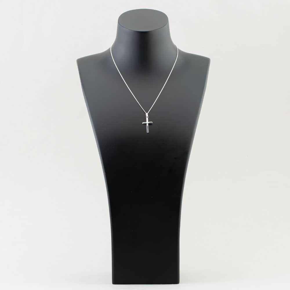 Silver Plain Cross Pendant P177 N2326