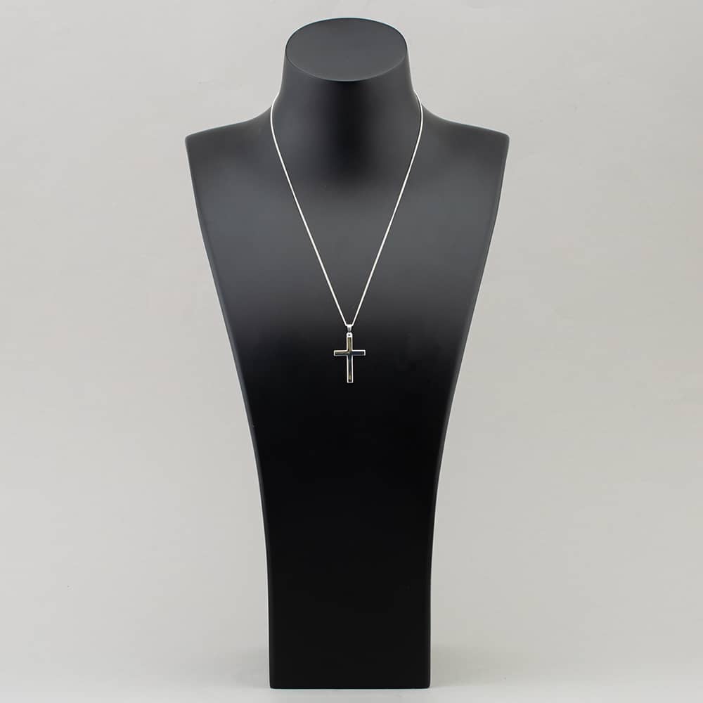 Silver Plain Cross and Pendant SCS25