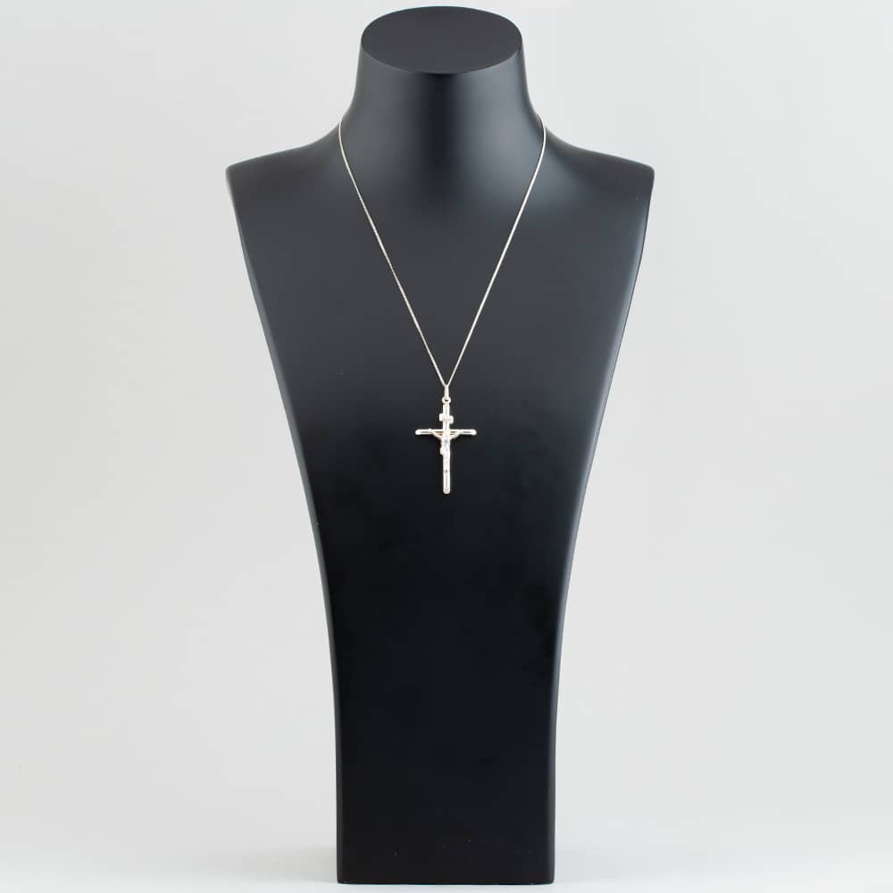 Sterling Silver Large Crucifix Necklace 8.64.2183