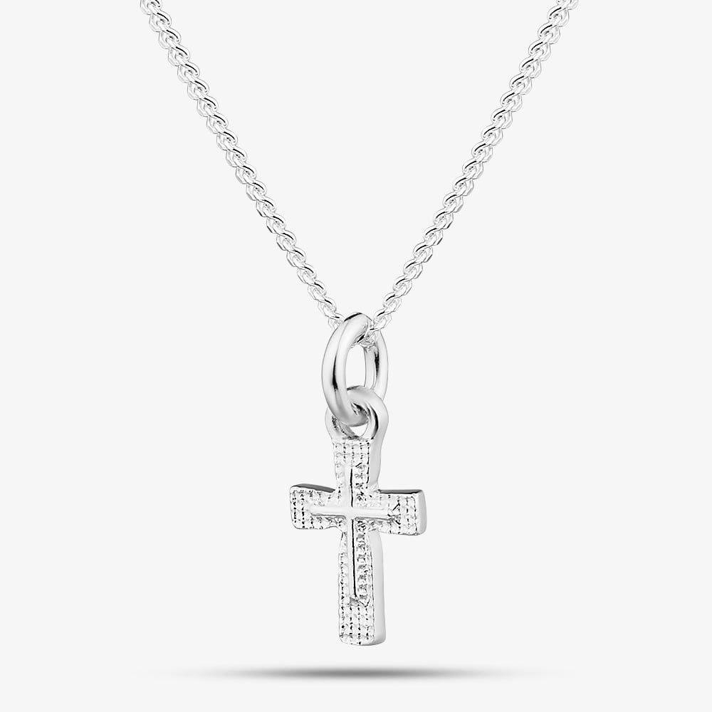 Fashionista Silver Silver Mini Cross Pendant P1P04ST0918 N2326