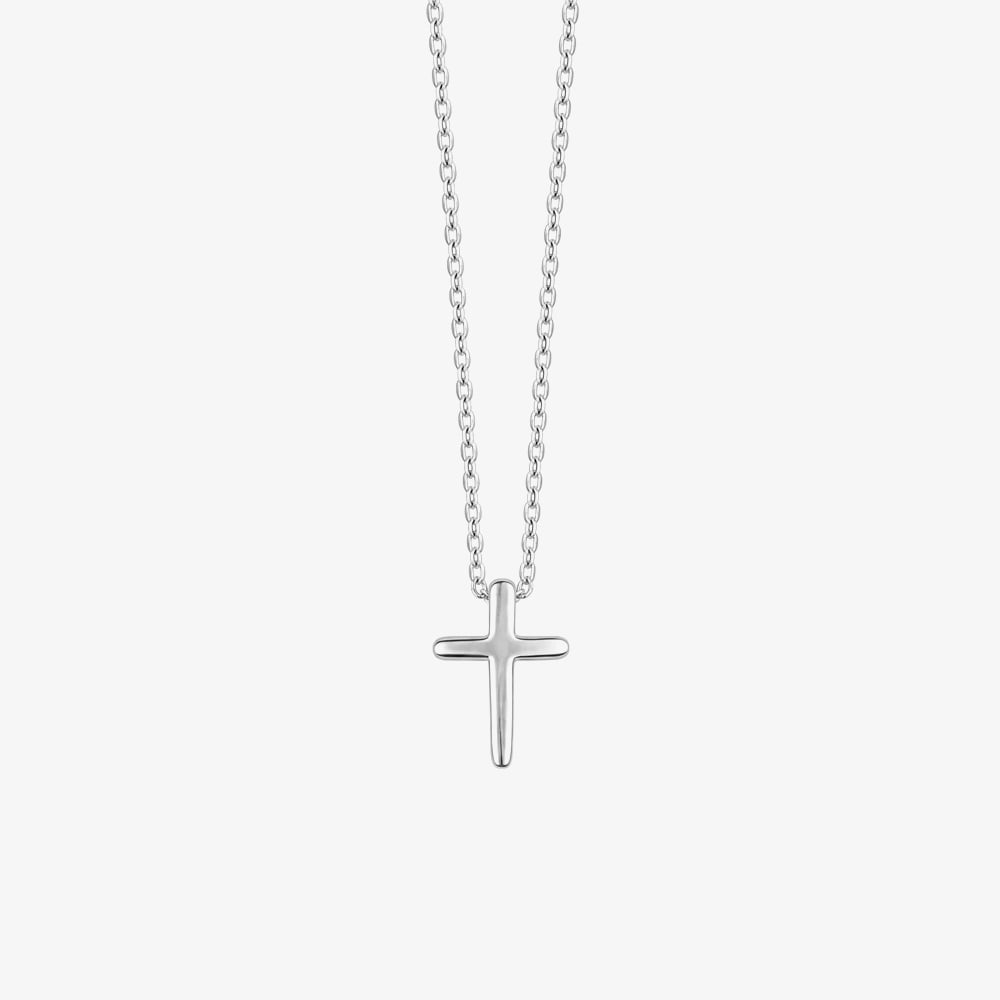 Fashionista Silver Sterling Silver Dainty Cross Slider Pendant N4784