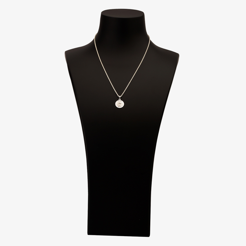Silver Small Round St Christopher P30-8051-SC1118