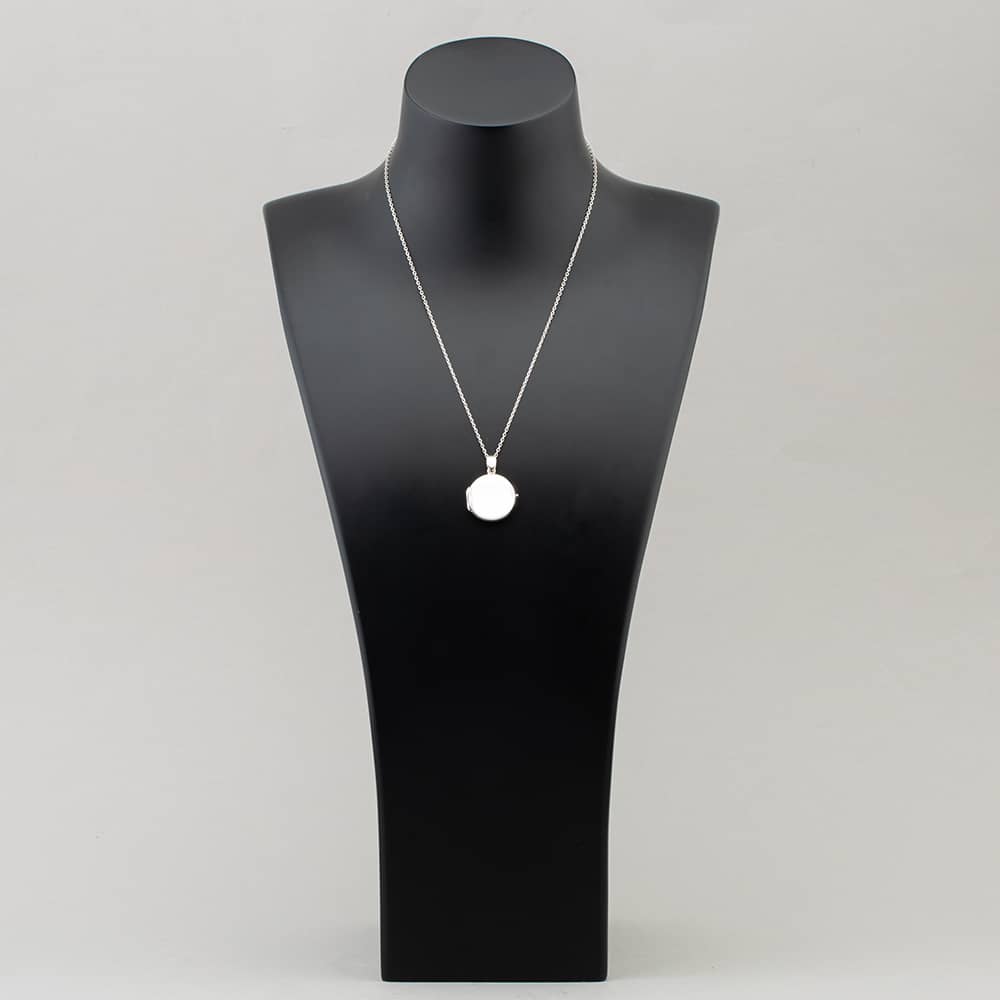 Engravables- Silver Plain Round Locket P-31085