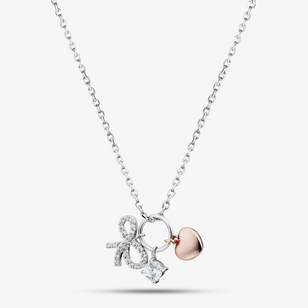 Fashionista Silver Sterling Silver Cubic Zirconia Charm Pendant AP8094Z/PR