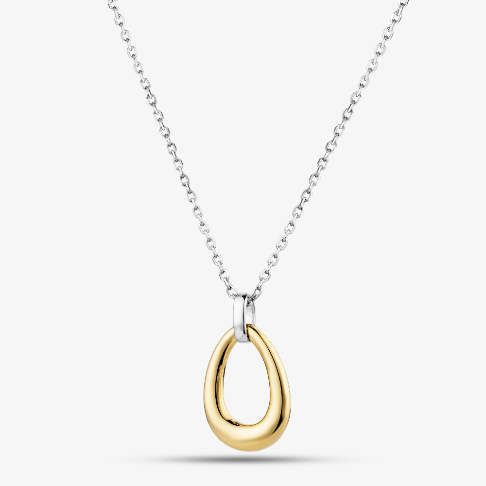 Yellow Gold Tone Plated Sterling Silver Teardrop Pendant AP17569/RG