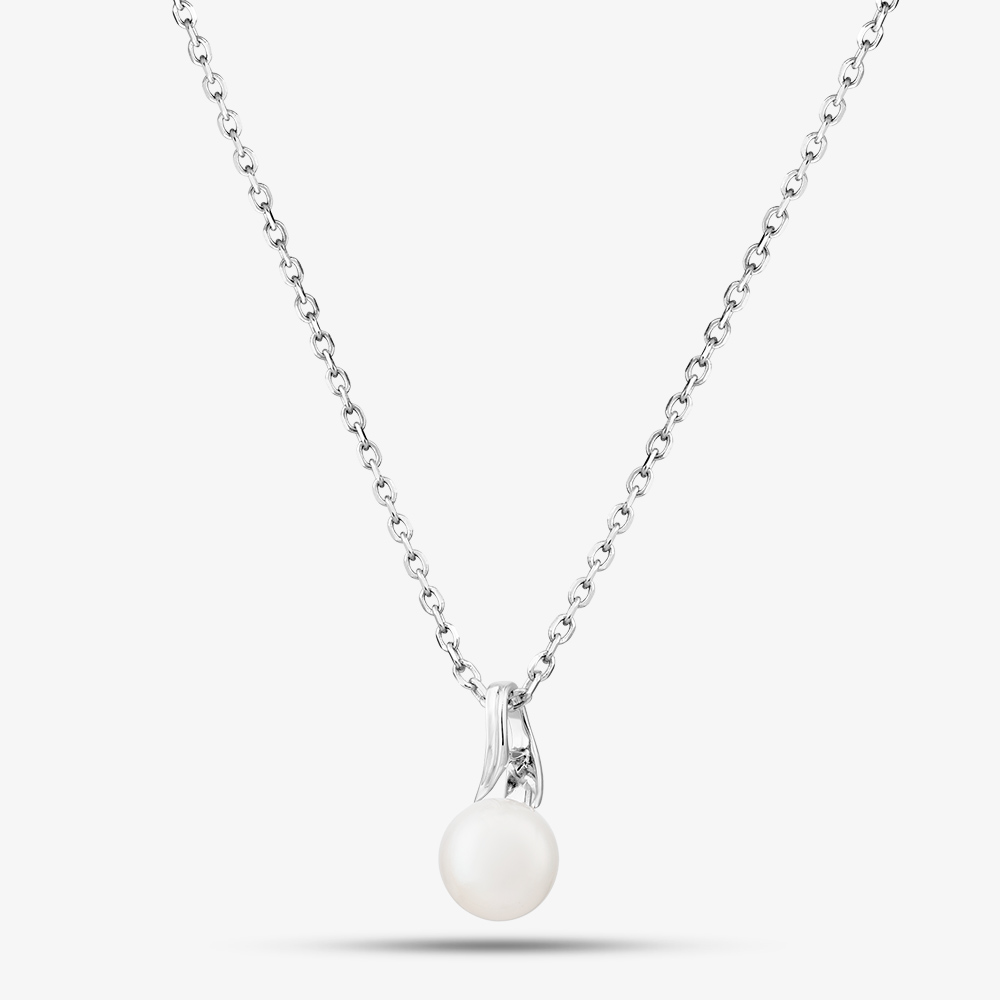Fashionista Silver Serling Silver Freshwater Pearl Pendant AP18007WFM/R
