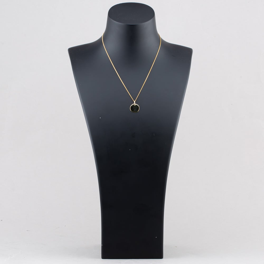 Yellow Gold Tone Plated Sterling Silver Engravable Disc Pendant 05S2AVP504907