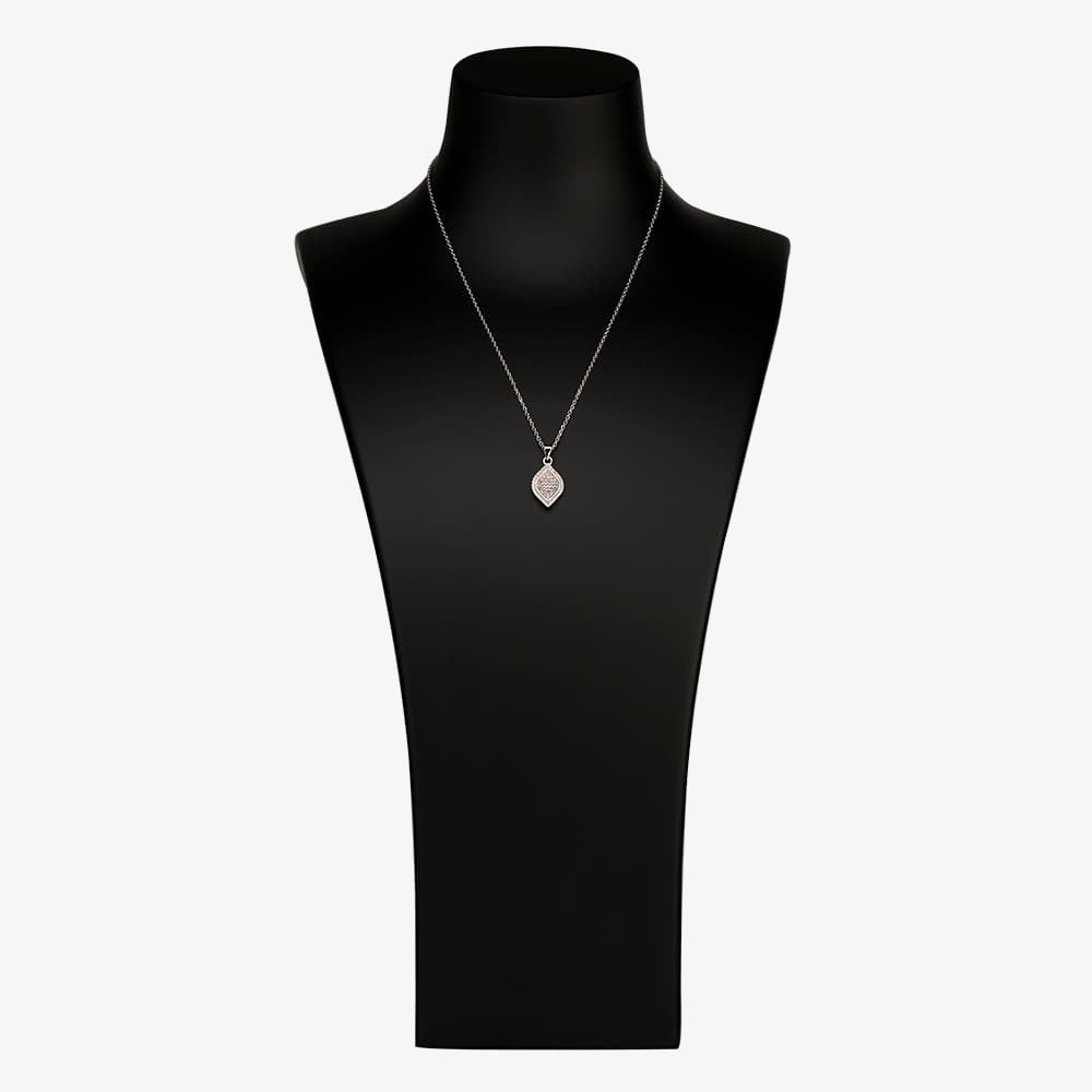 Silver Pavé Marquise Pendant P611526