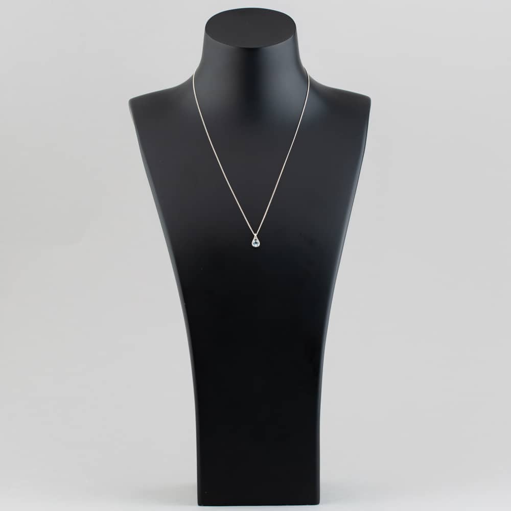 Silver Blue Topaz Necklace GK-P146T