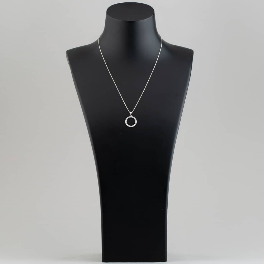 Silver Open Circle Loose Pendant P4344C N2323