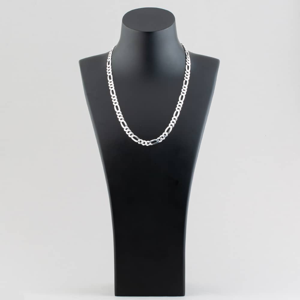 Silver 20 Inch Figaro Chain SFFP-730-AG-20