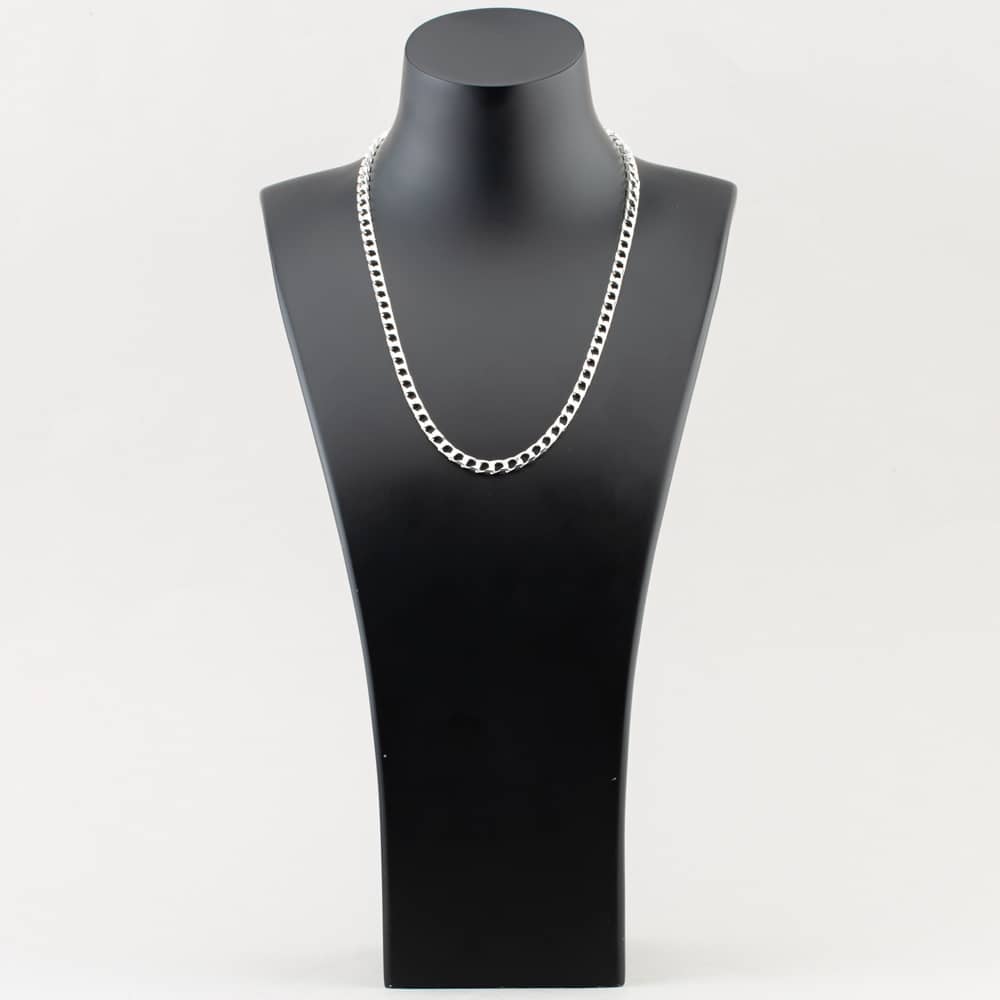 Sterling Silver 20 Inch Square Curb Chain SSLC-510-AG-20