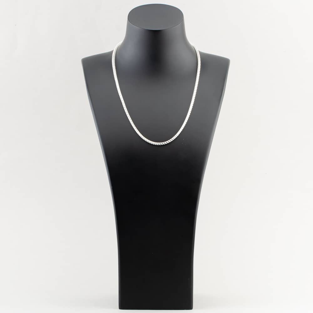 Sterling Silver 18 Inch Square Foxtail Chain SOFV-310-AG-18
