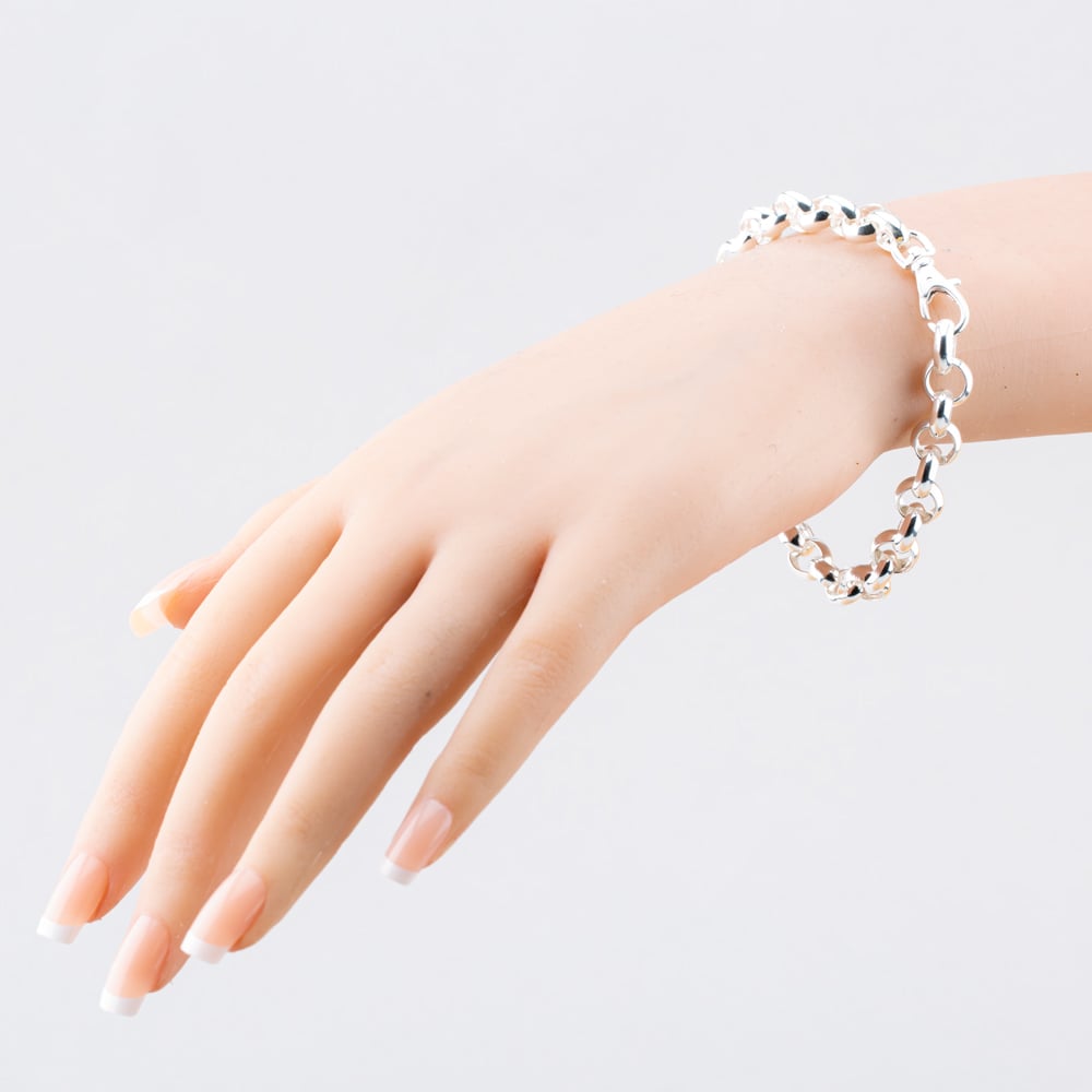 Sterling Silver 8 Inch Belcher Bracelet S5233