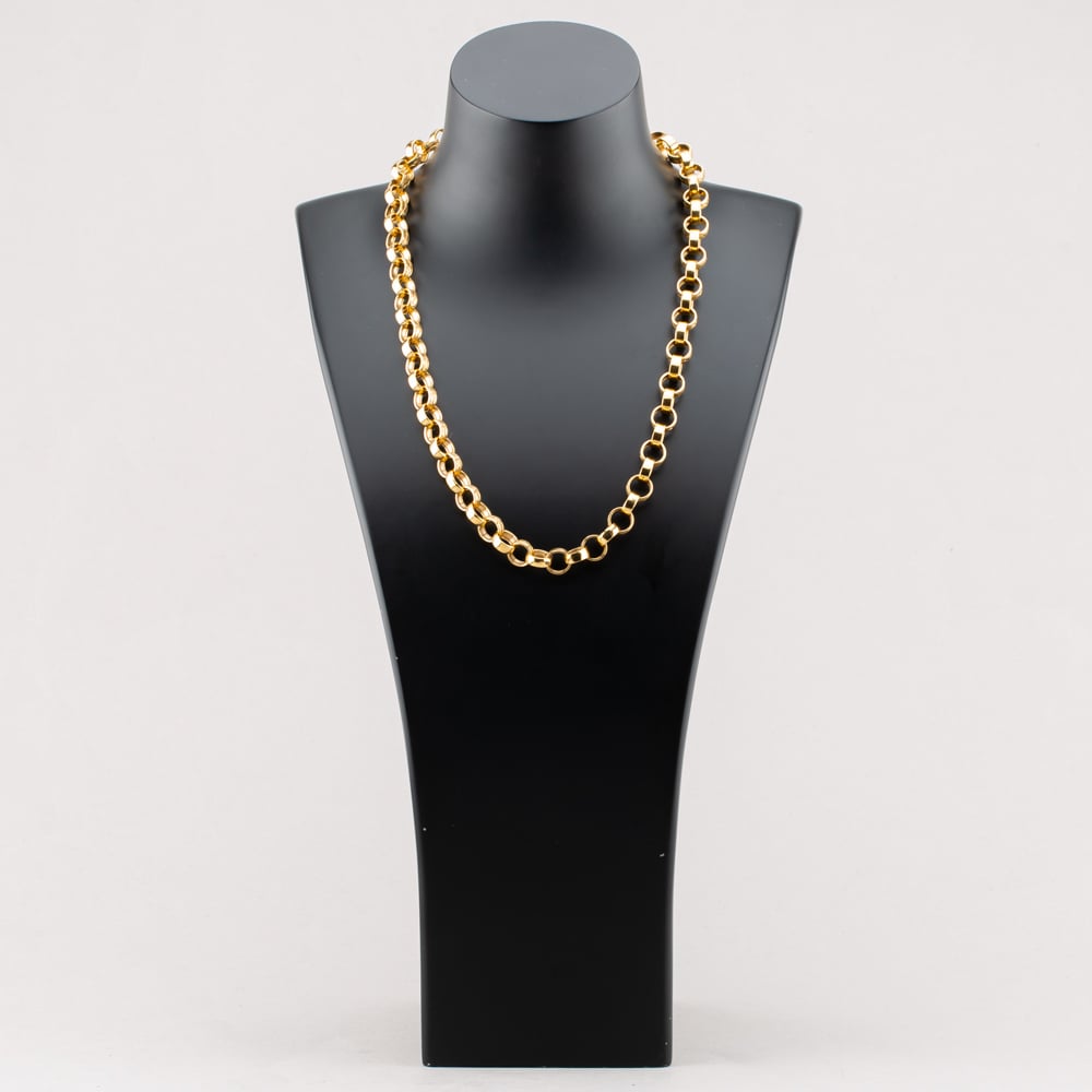 Silver Gold Plated 22 Inch Patterned Belcher Chain S1075Y-22