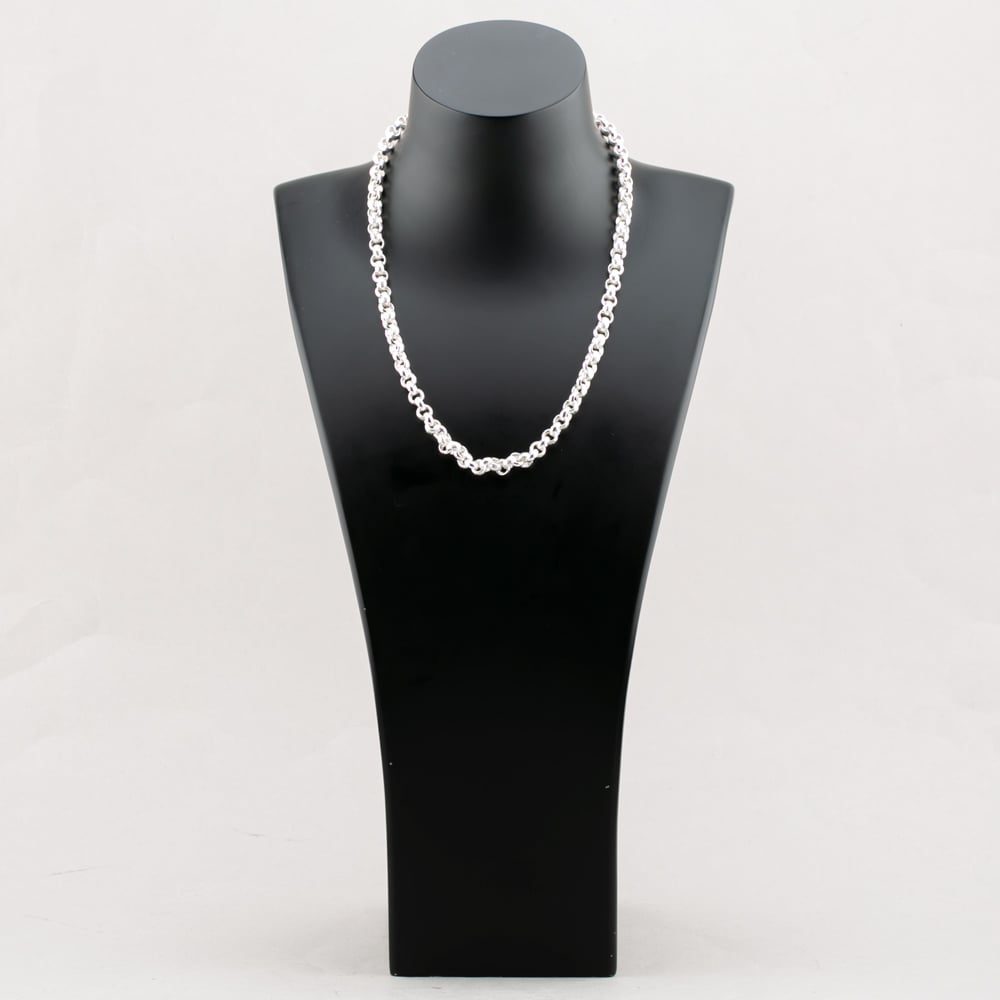 Silver Classic Silver 20 Inch Patterned Belcher Chain HLRB-700-AG-20