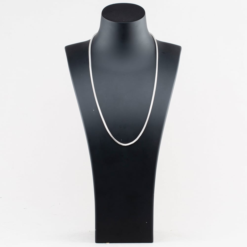 Fashionista Silver Sterling Silver 24 Inch Franco Chain S1036-24