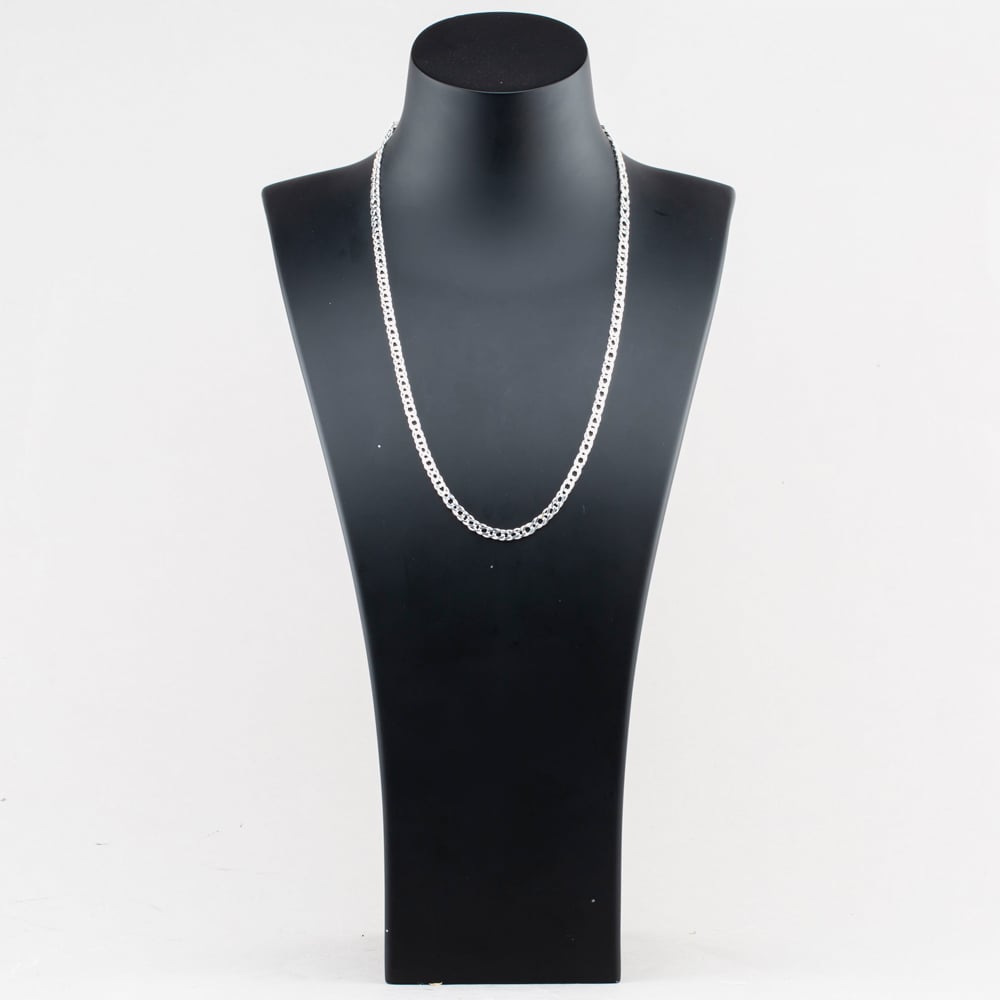 Fashionista Silver Sterling Silver 22 Inch Double Curb Chain S1120-22