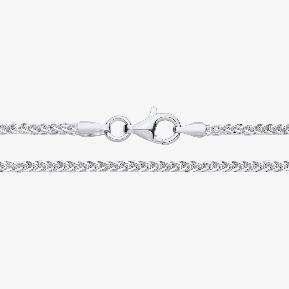 Fashionista Silver Sterling Silver 20 Inch Spiga Chain S1136-20