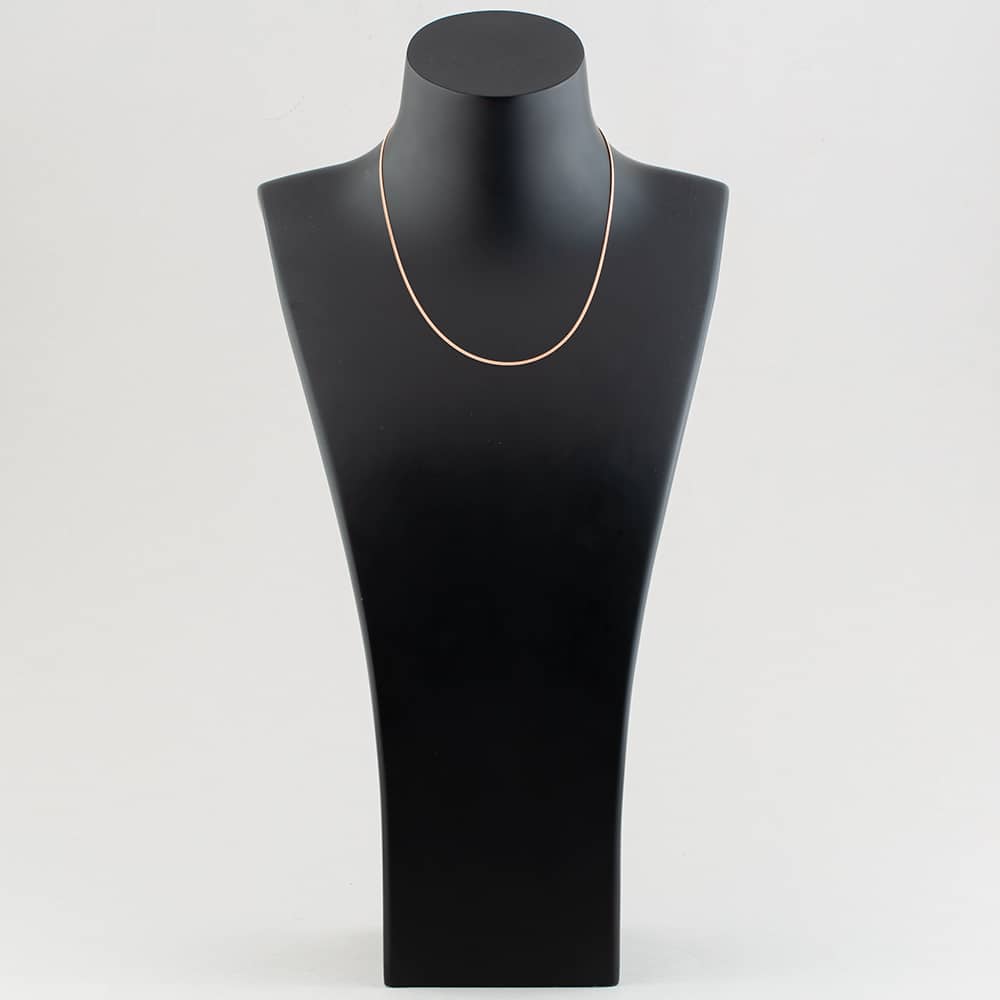 Rose Gold Plated 16 Inch Flat Curb Chain CU2DC035/0.40