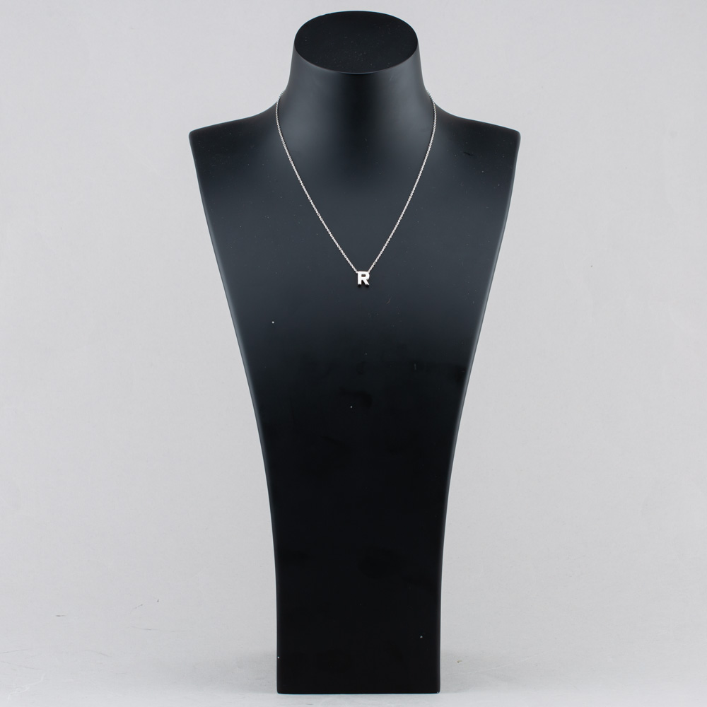 Fashionista Silver Sterling Silver R Initial Pendant CN2583RX11800R1