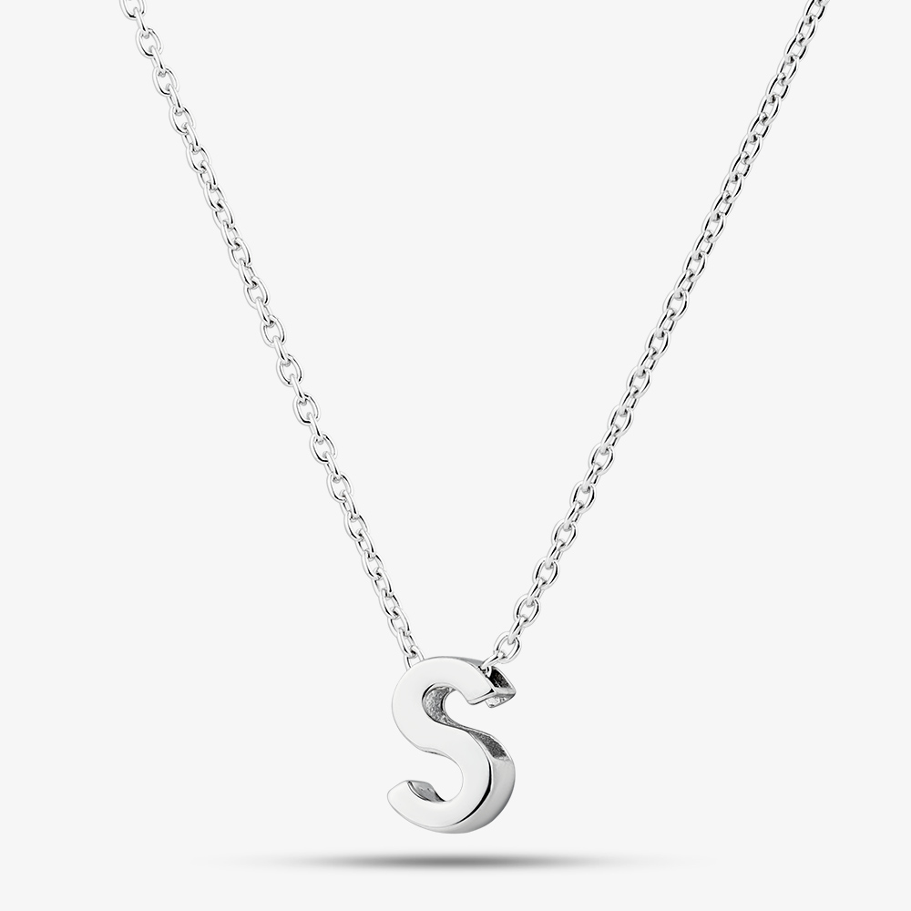 Fashionista Silver Sterling Silver S Initial Pendant CN2583SX11800R1