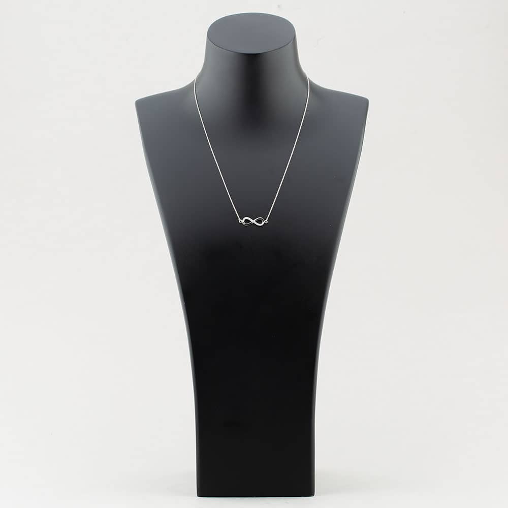 Sterling Silver 46cm Crystal Infinity Necklet 8.19.7974