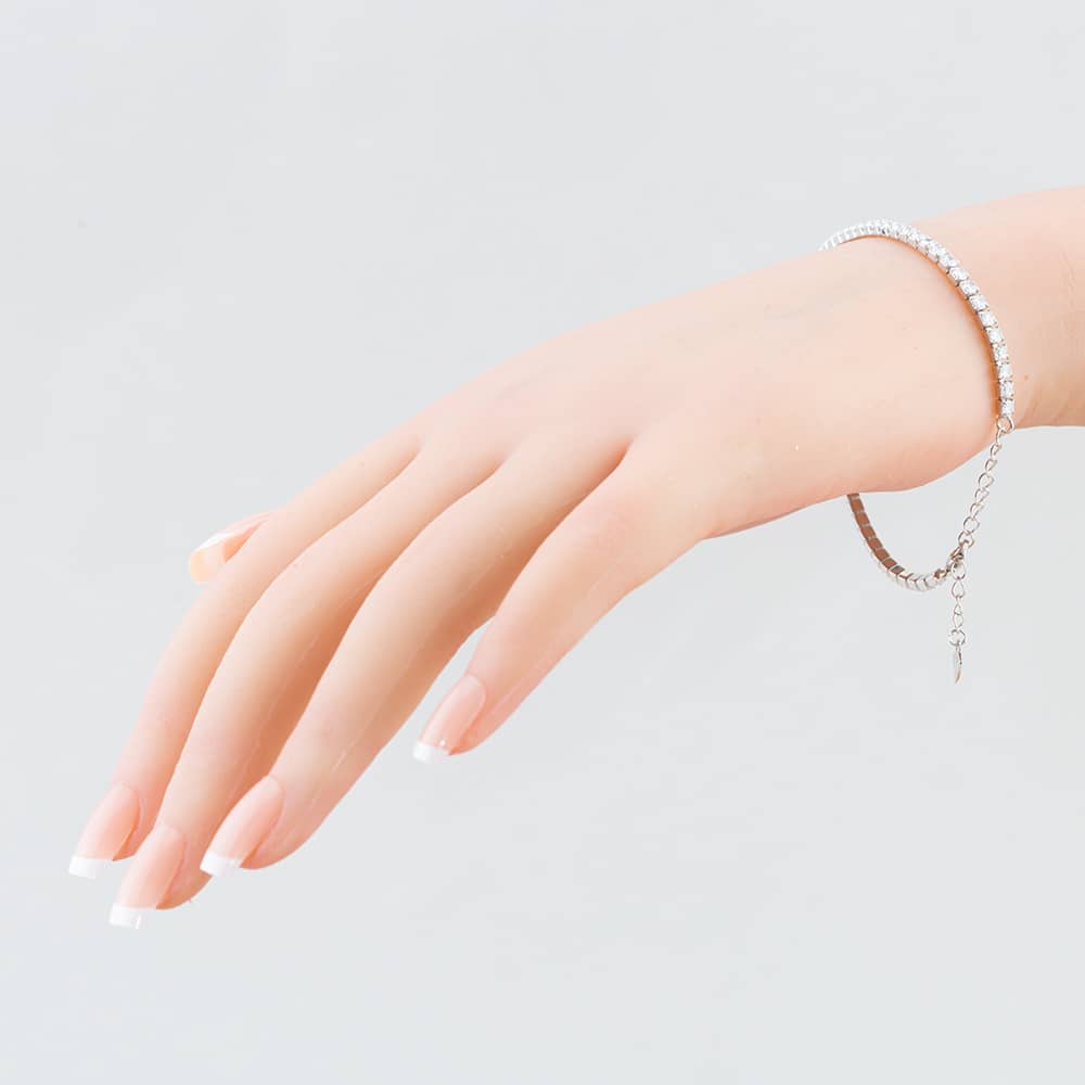 Sterling Silver Cubic Zirconia Tennis Bracelet ZMBR001CZ