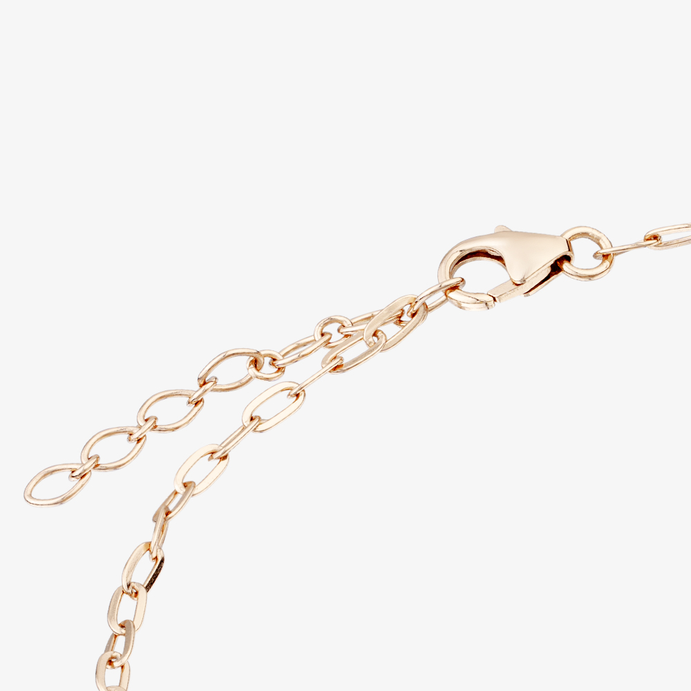Fashionista Gold Rose Gold Tone Plated Sterling Silver Cubic Zirconia Triple Oval Bracelet AB3562Z-ENN-BSNN-RSY/P