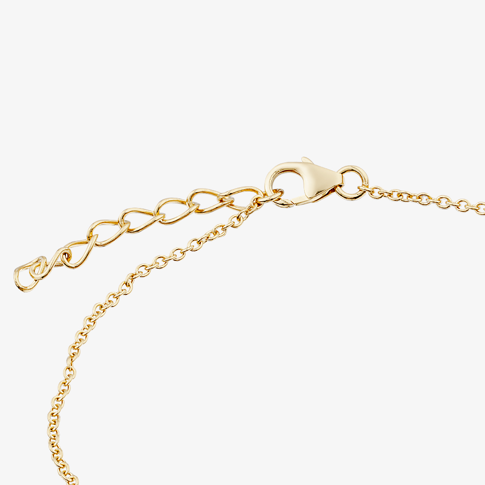 Yellow Gold Tone Plated Sterling Silver Cubic Zirconia Bracelet AB3078Z/G