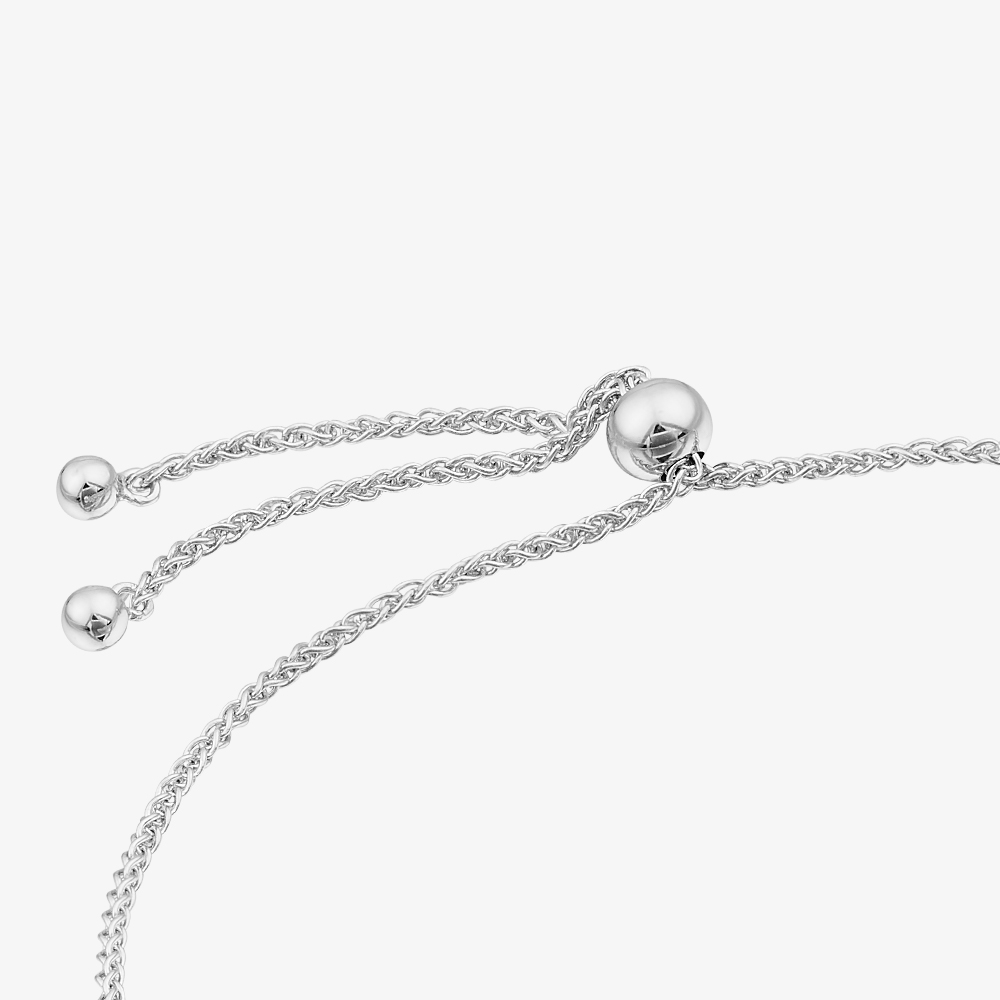 Fashionista Silver Sterling Silver Multi Coloured Cubic Zirconia Circle Bracelet AB1085ENN-AQZ-YEZ-PSY-PZ/R
